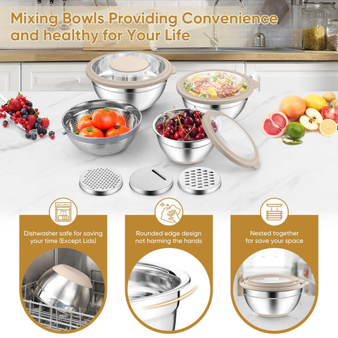 P&P CHEF inner mirror finish eases cleaning and dishwasher-friendly use.