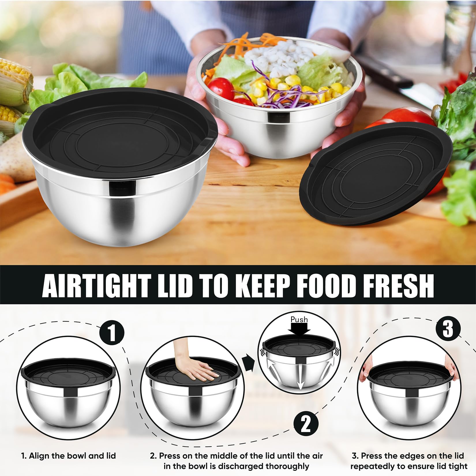 P&P CHEF bowls in a modern kitchen look blend with any decor.