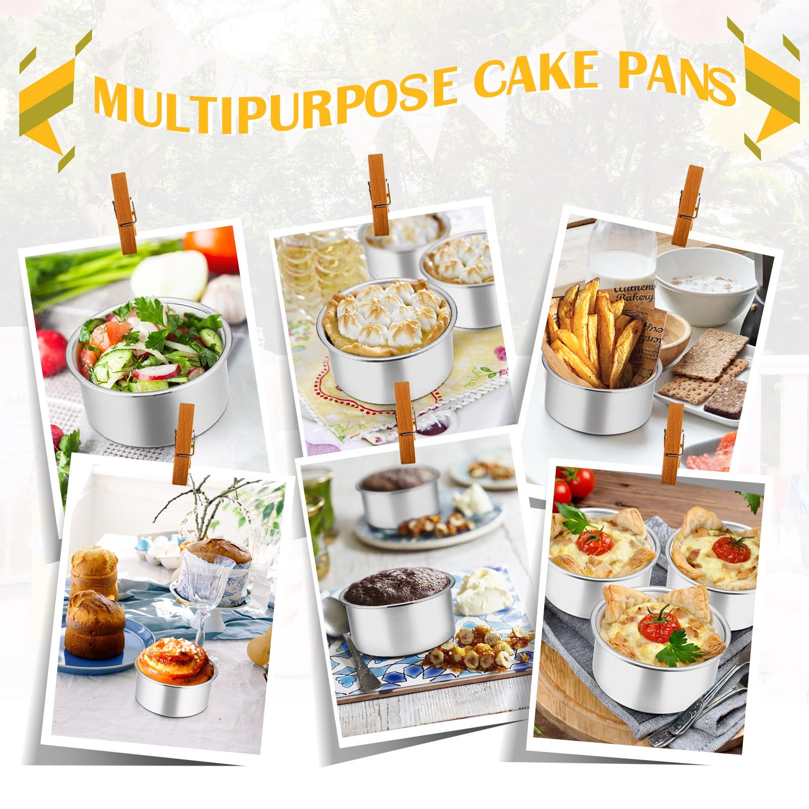 P&P CHEF mini brownie tartlet pan enables single-serving desserts.
