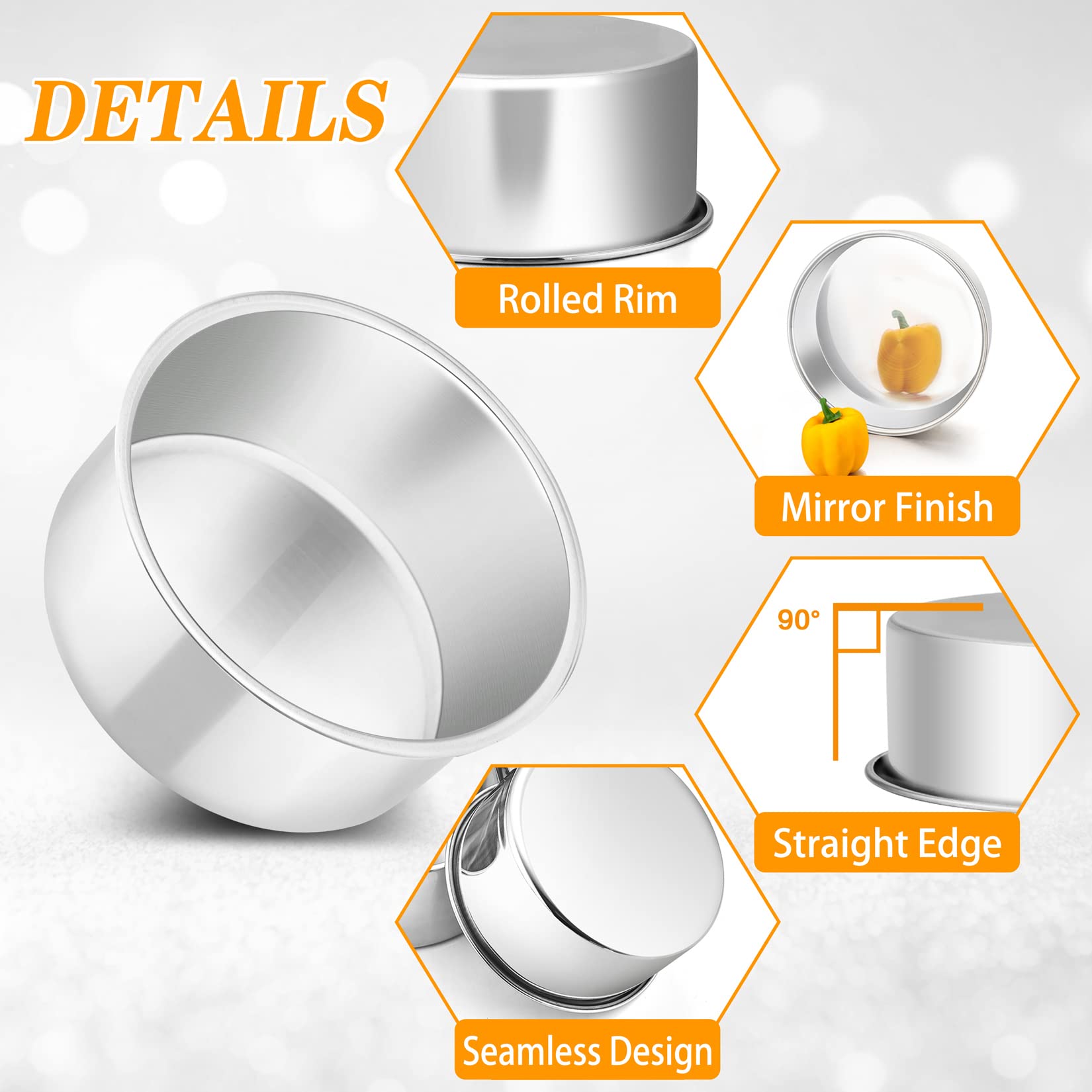 P&P CHEF mirror-finish bakeware enhances release and quick cleanup.