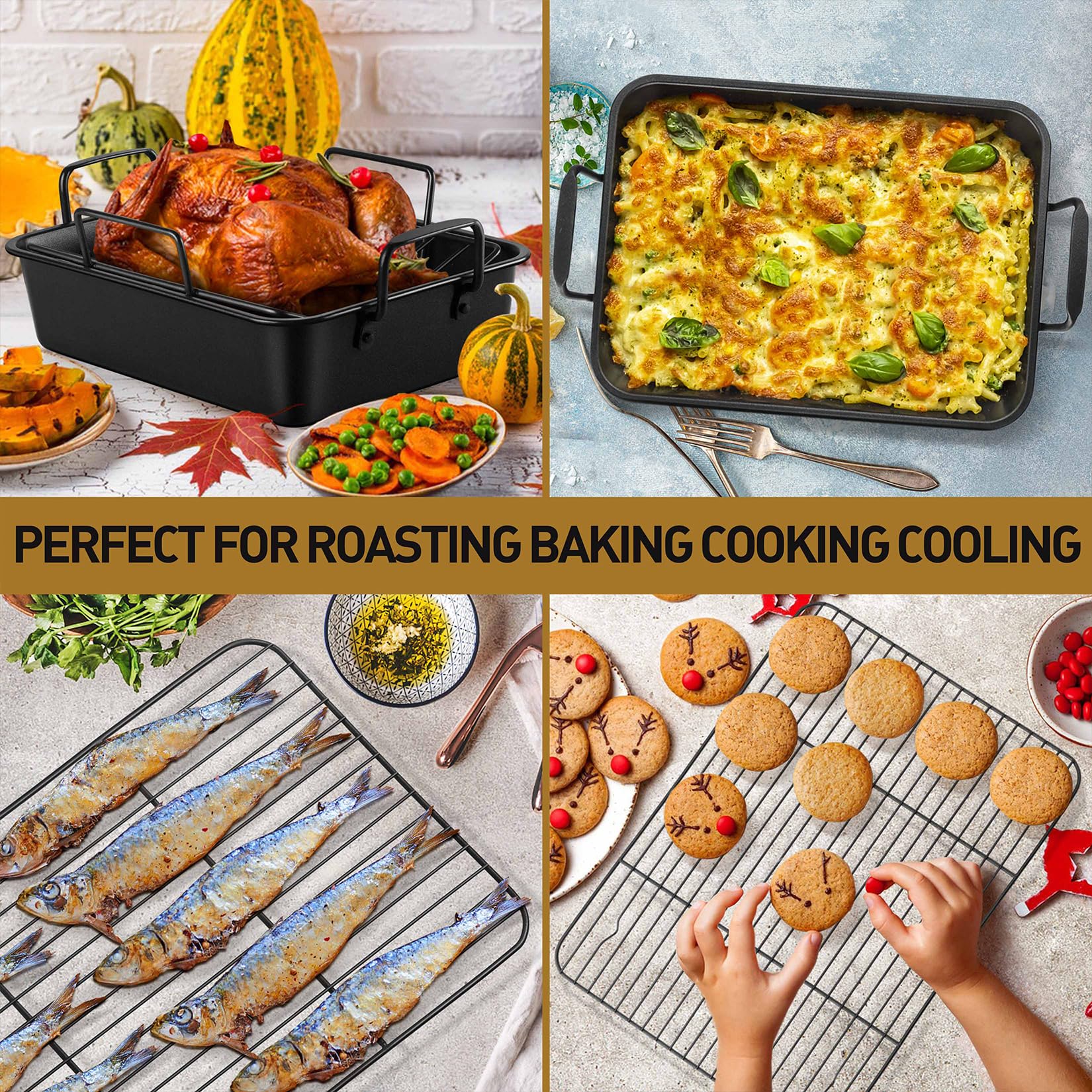 P&P CHEF oven-safe design withstands up to 450°F.