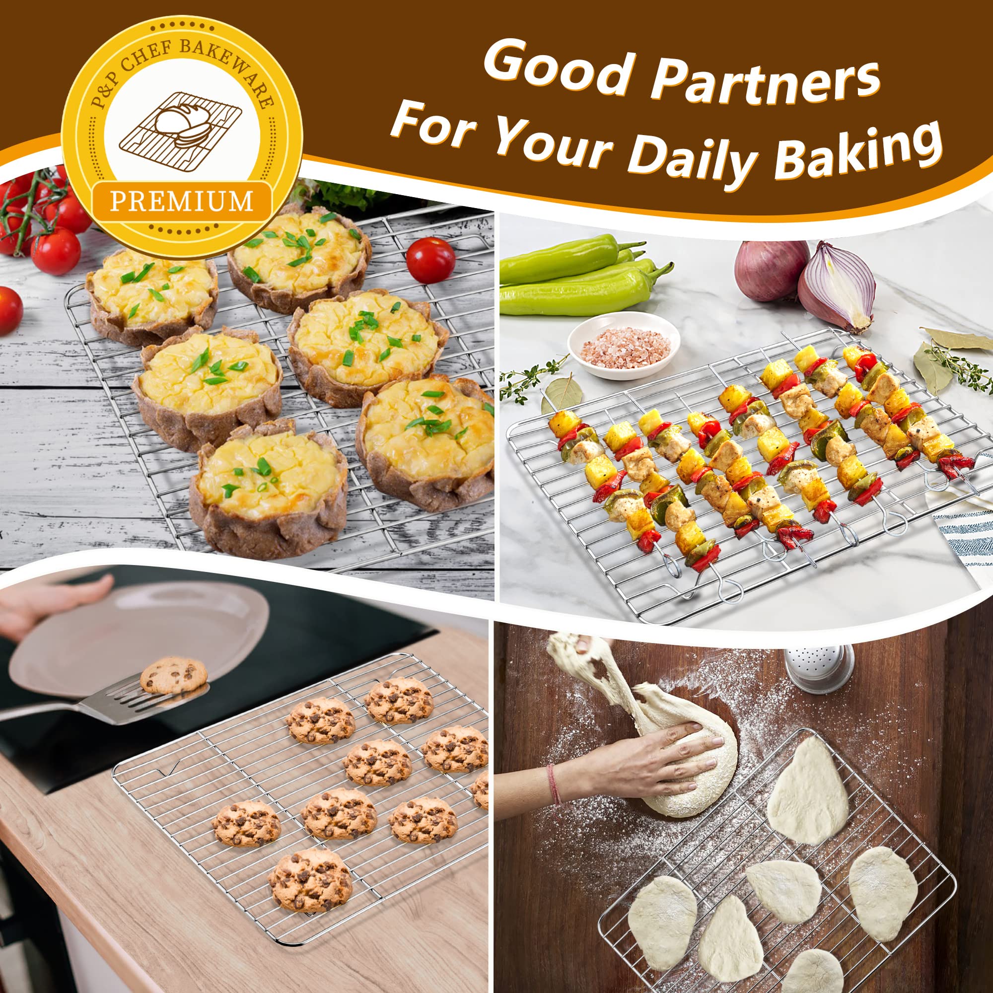 P&P CHEF parallel rack design improves airflow for crisp results.