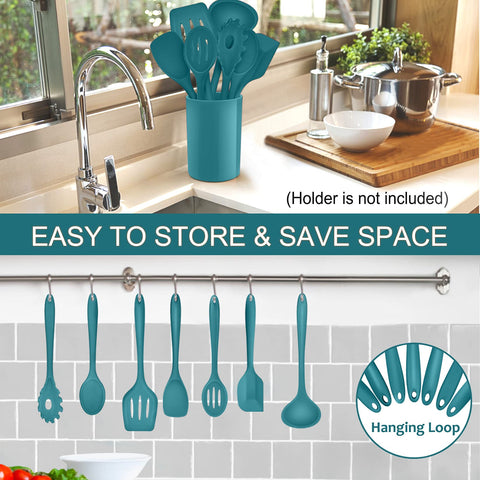 P&P CHEF silicone large spatula durable for flipping and mixing