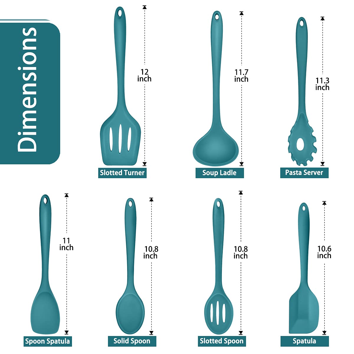 P&P CHEF silicone slotted spoon ideal for draining sauces and soups