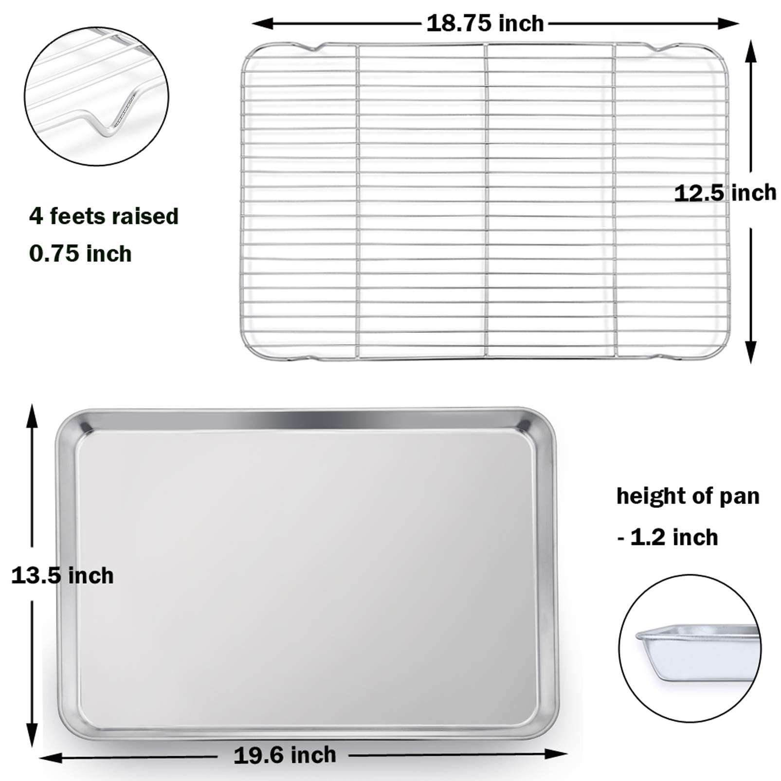 P&P CHEF smooth surface reduces sticking for effortless release.