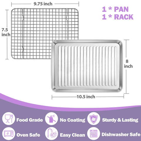 PP CHEF stainless steel baking tray designed for durable daily use.