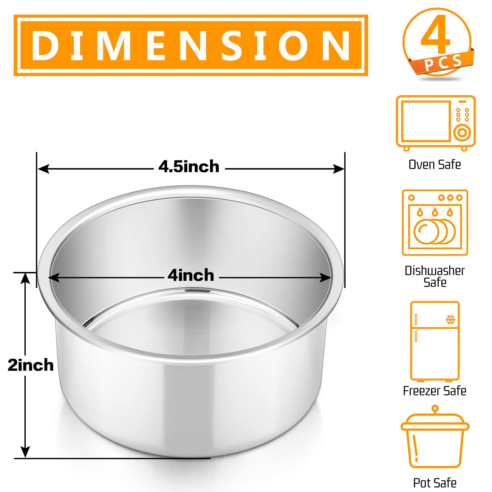 P&P CHEF stainless steel mini cake pan for durable, even-bake mini treats.