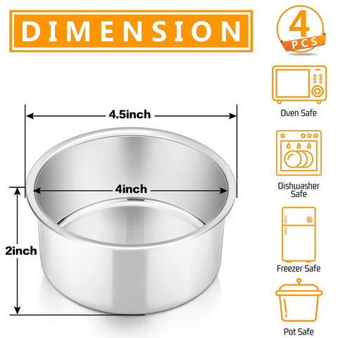 P&P CHEF stainless steel mini cake pan for durable, even-bake mini treats.