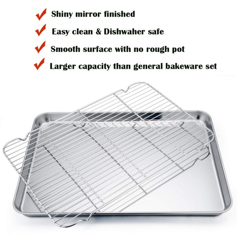 P&P CHEF stainless steel pan with mirror finish for a sleek kitchen look.