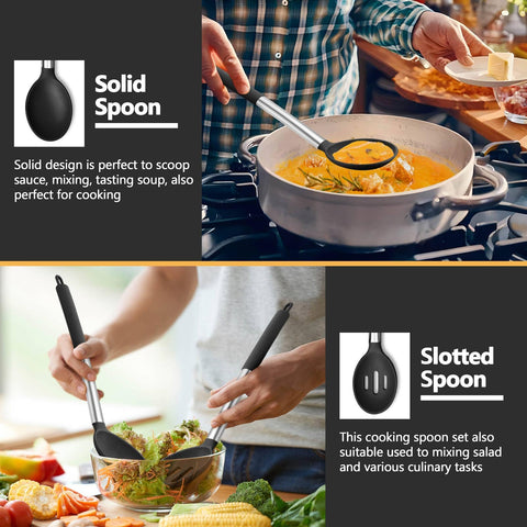 P&P CHEF wall-hanging hole storage keeps utensils organized and accessible