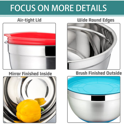 P&amp;P CHEF lids providing airtight seal to keep foods fresh.