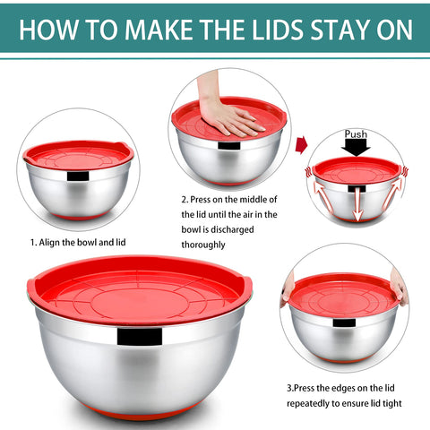 P&amp;P CHEF bowls are dishwasher safe for quick cleanup.