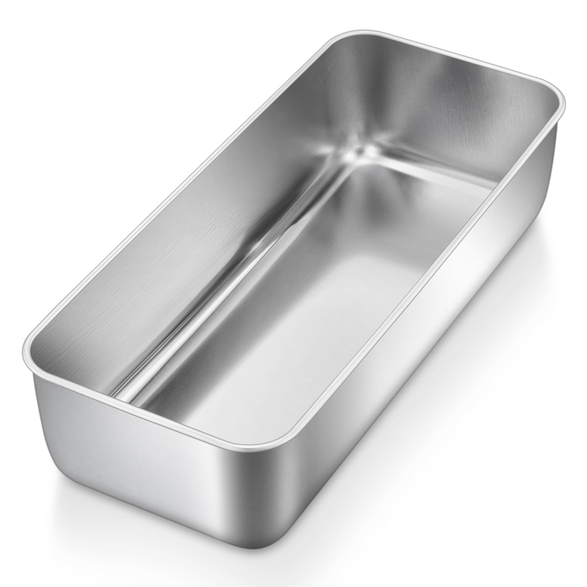 P&P CHEF loaf pan 12x5 inch stainless steel for durable, even baking.
