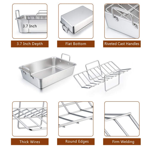 P&P CHEF V-rack for even roasting and browning