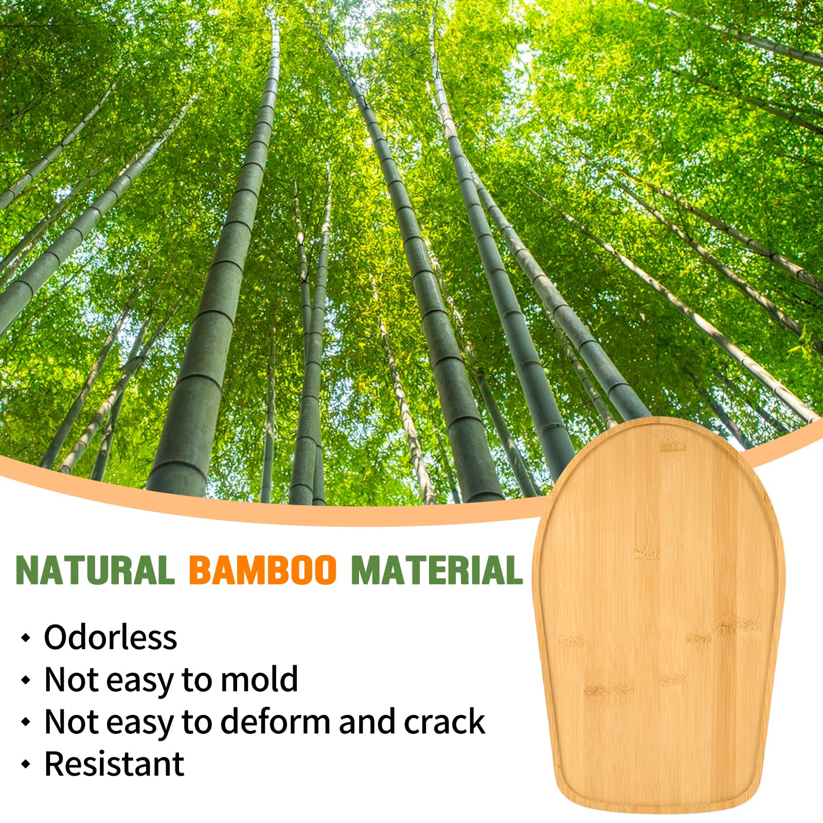 PQPO bamboo sliding mat 14x8-9in fits 4.5-5 quart mixers