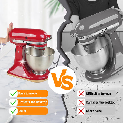PQPO bamboo sliding mat protects countertops from scratches during mixing