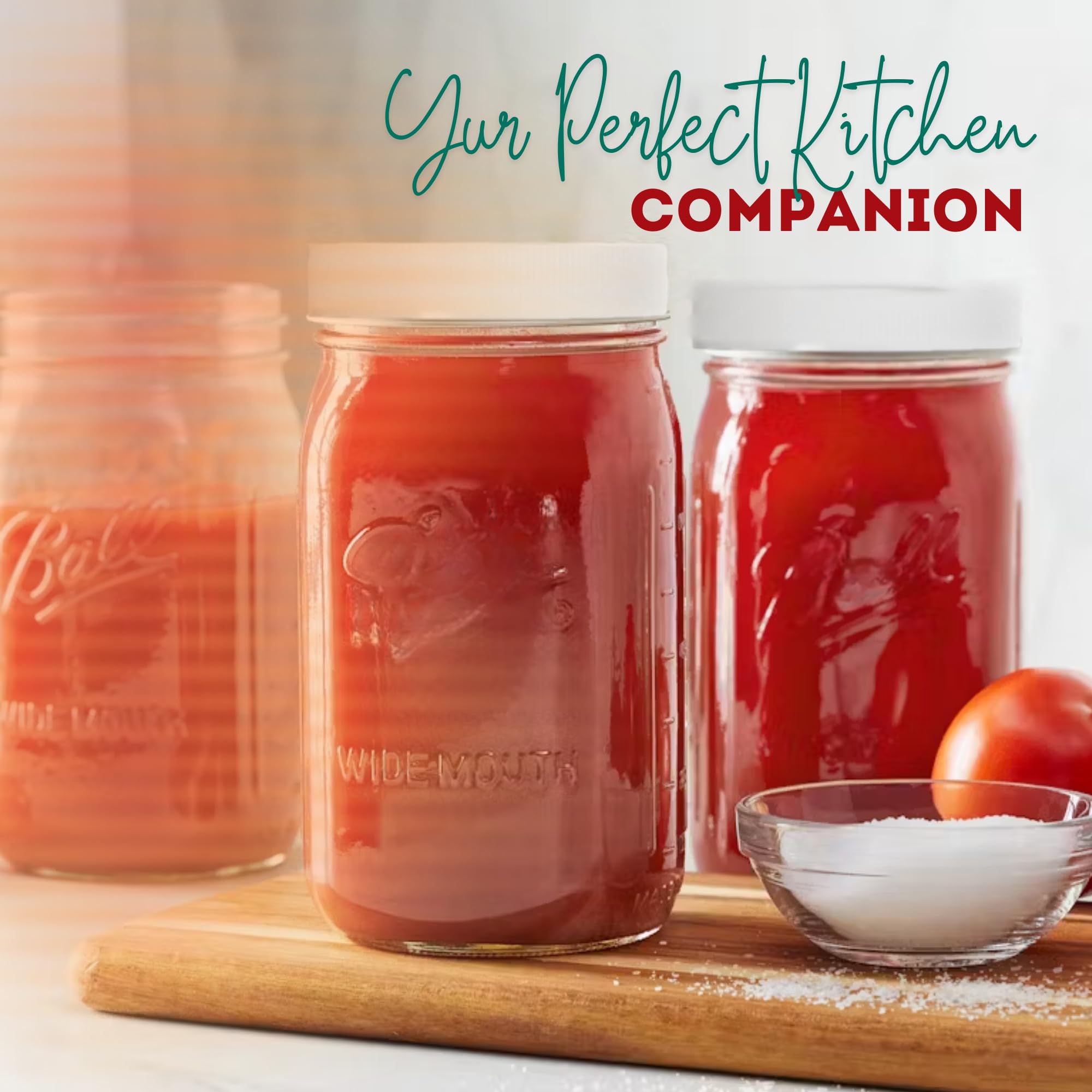 PR1M3 32oz jars ideal for jams, salsas, pickles and sauces