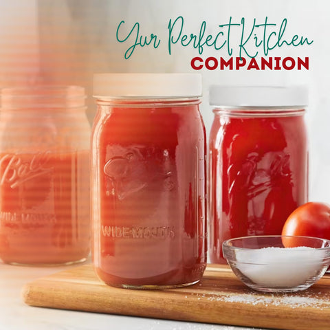 PR1M3 32oz jars ideal for jams, salsas, pickles and sauces