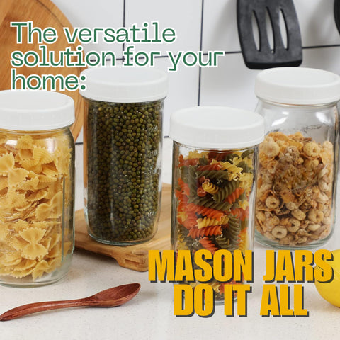 Two PR1M3 jars stacked in kitchen for bulk prep and organization