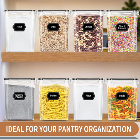PRAKI 5.2L capacity suits bulk ingredients like flour and rice.