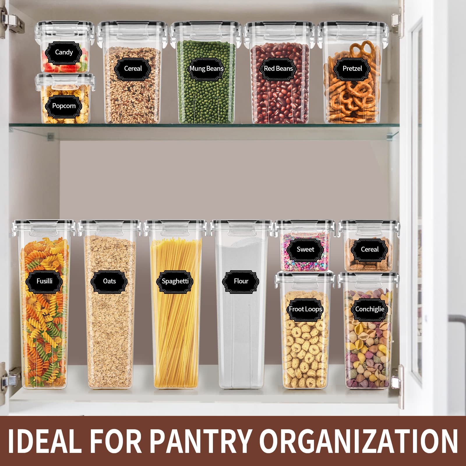 PRAKI seal and latch lids demonstrate secure closure for freshness.