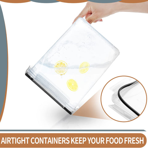 Clear PRAKI canisters let you see contents at a glance.