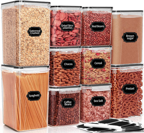 PRAKI large airtight containers with lids for fresh cereals.