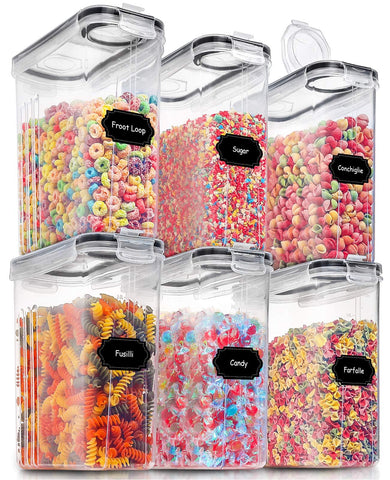 PRAKI large airtight container with pour-hole lid for easy dispensing.