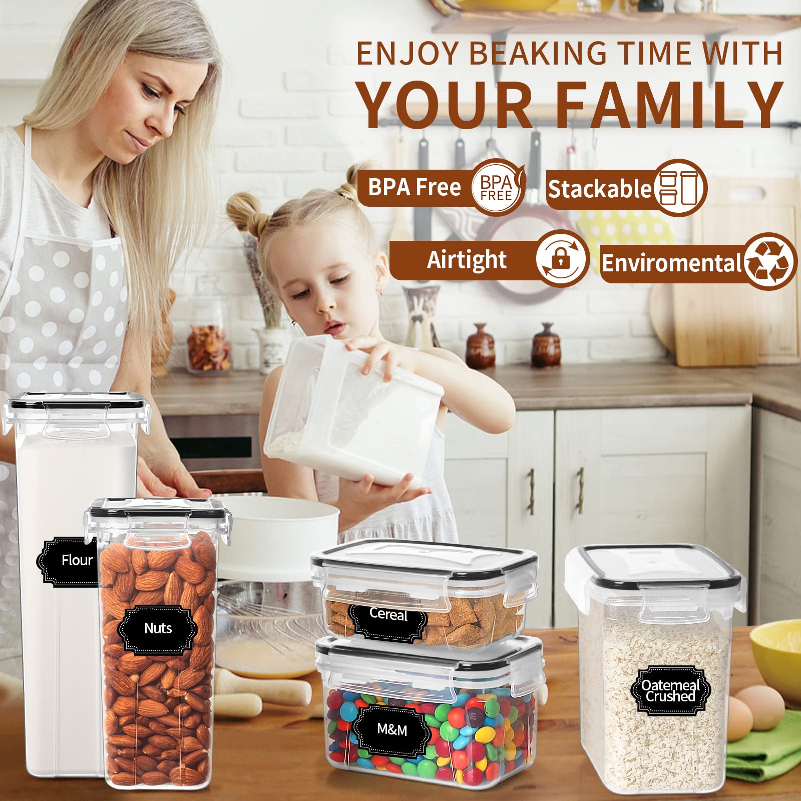 PRAKI storage for cereal, pasta, rice and more.