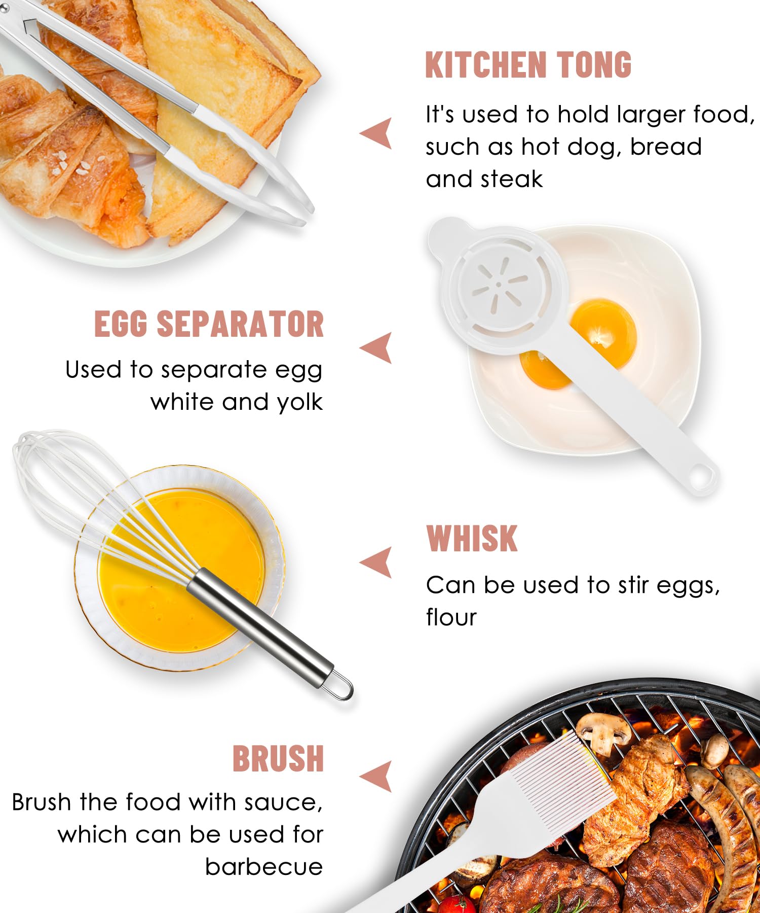 Pranski silicone slotted spoon drains liquids while protecting nonstick cookware.