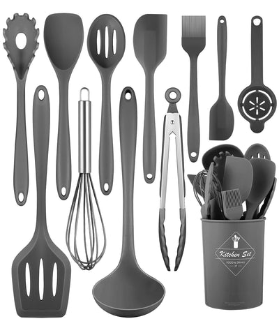 Pranski silicone utensils 12-piece set for versatile cooking.