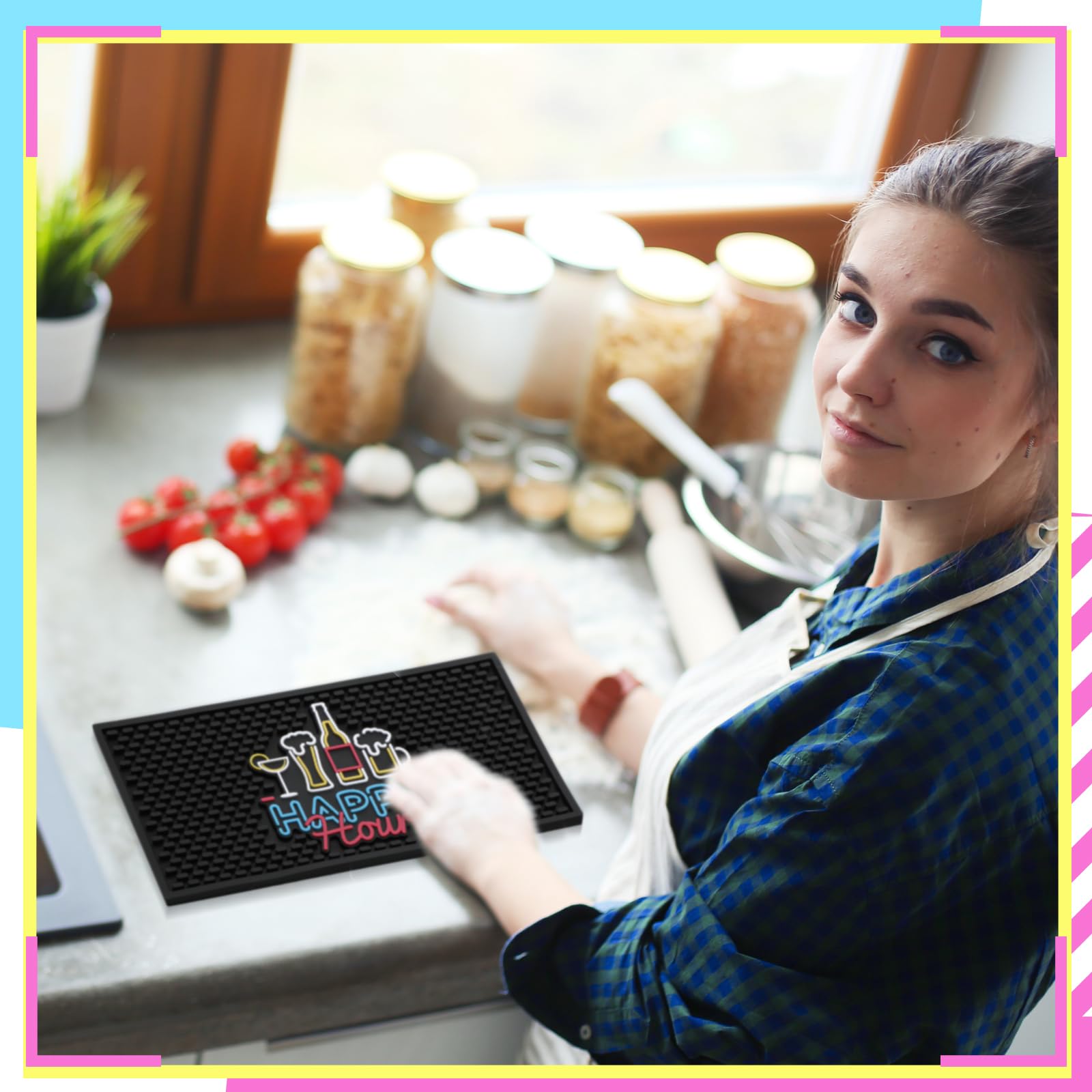 Ideal for bars, kitchens, and dining spaces with Preboun bar mat.