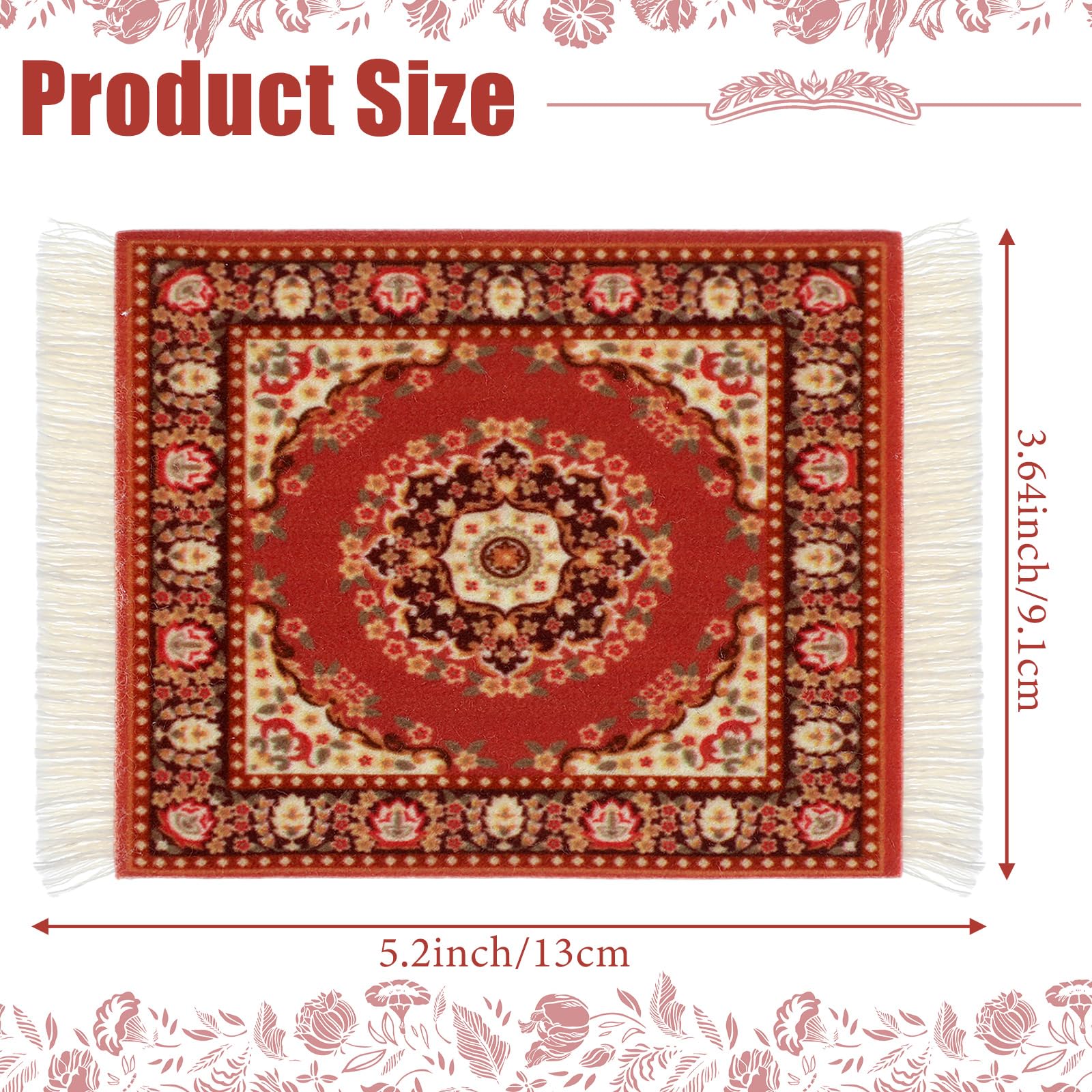 Preboun oriental coaster with tassels adds charm to any setup