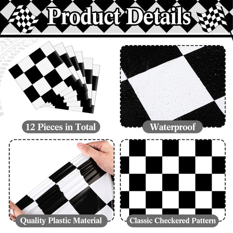 Preboun racing theme decor creates a bold centerpiece for events.