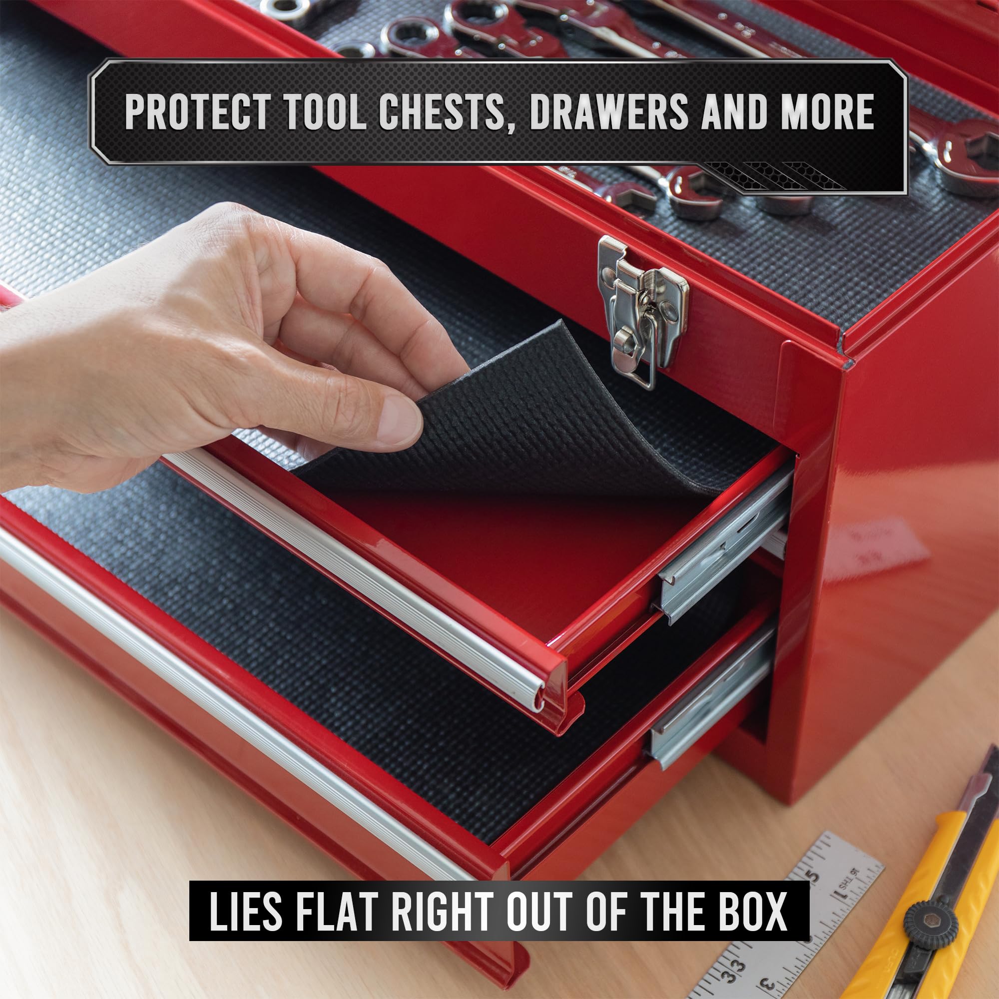 Precision Defined memory foam-like liner grips tools during transport
