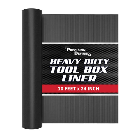 Precision Defined tool box liner 10ft roll for organized, protected tool drawers.