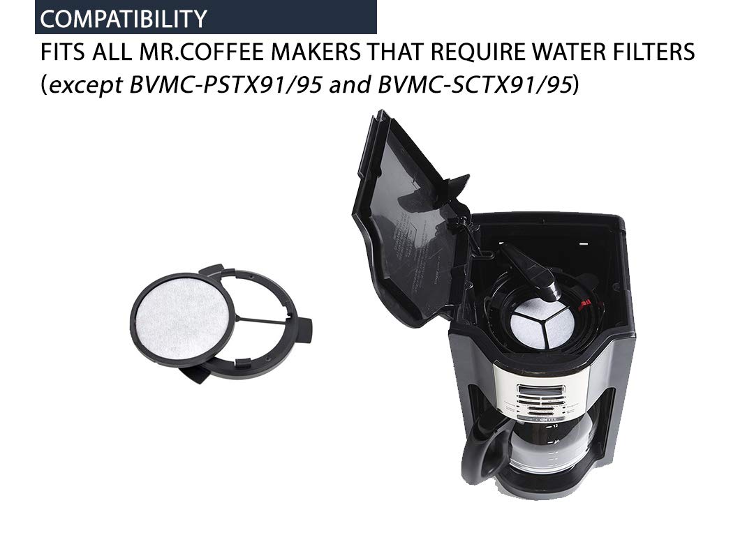Premium Filters Direct charcoal disk filter helps reduce chlorine and odors for tastier coffee.