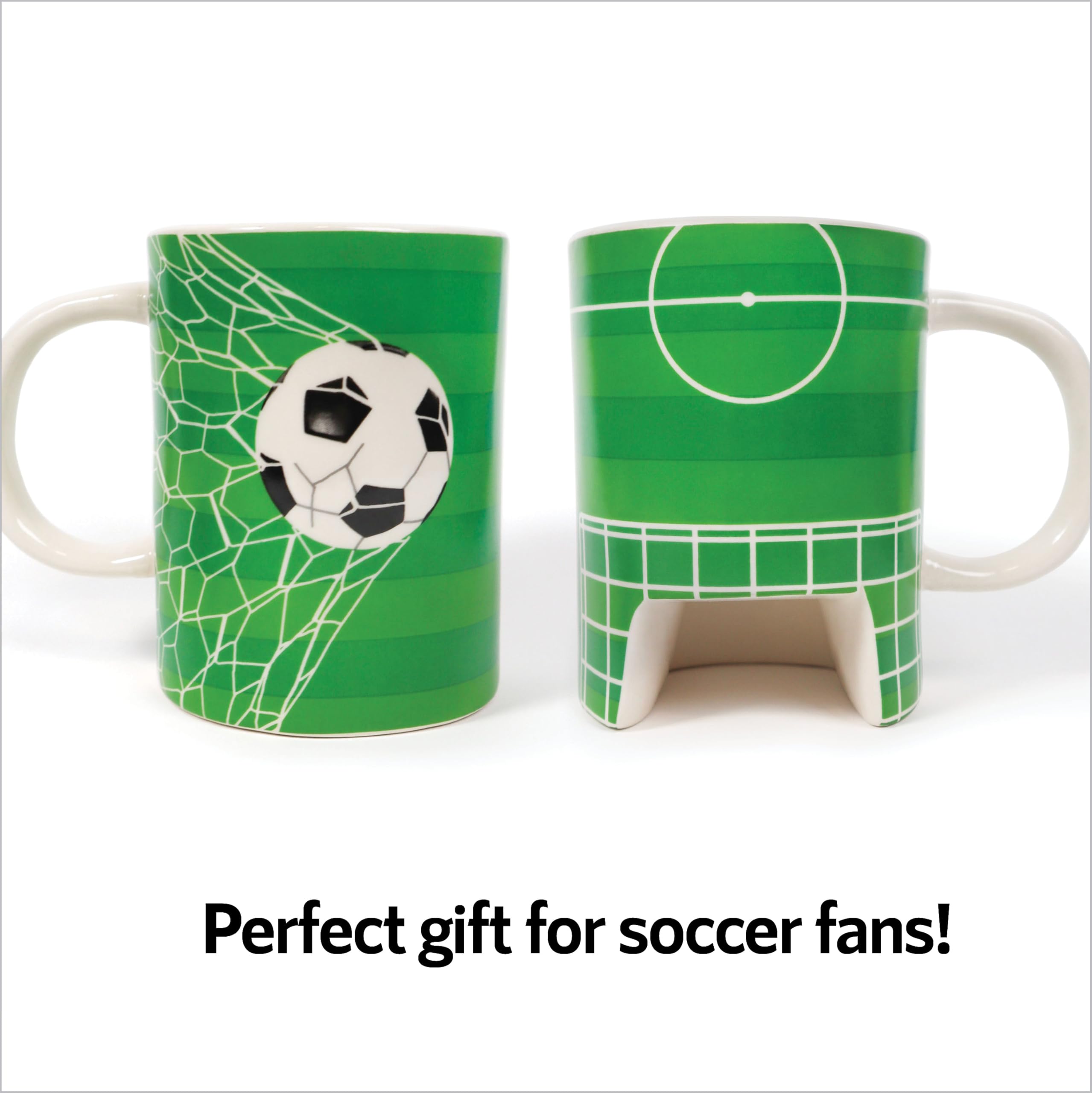 Premium Innovations soccer mug handle design for grip and style
