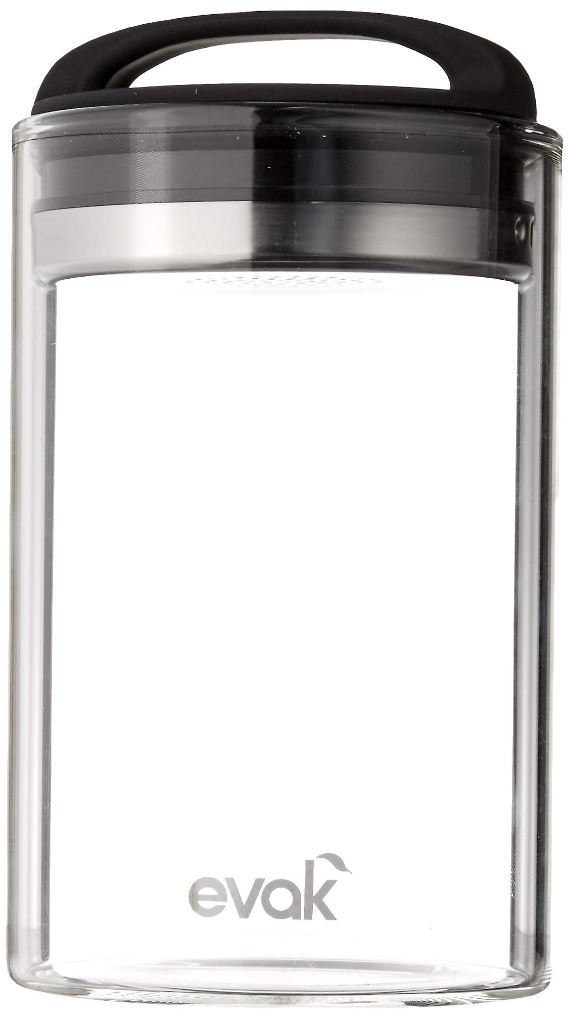 Prepara Evak medium glass-stainless canister keeps coffee fresh longer