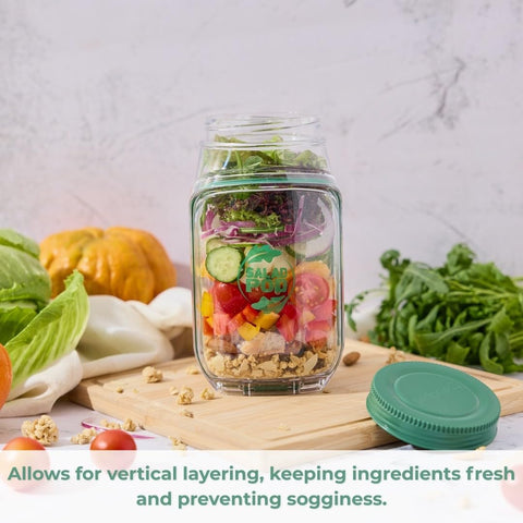 Prepara The Original Salad Pod front hatch converts into a convenient salad bowl