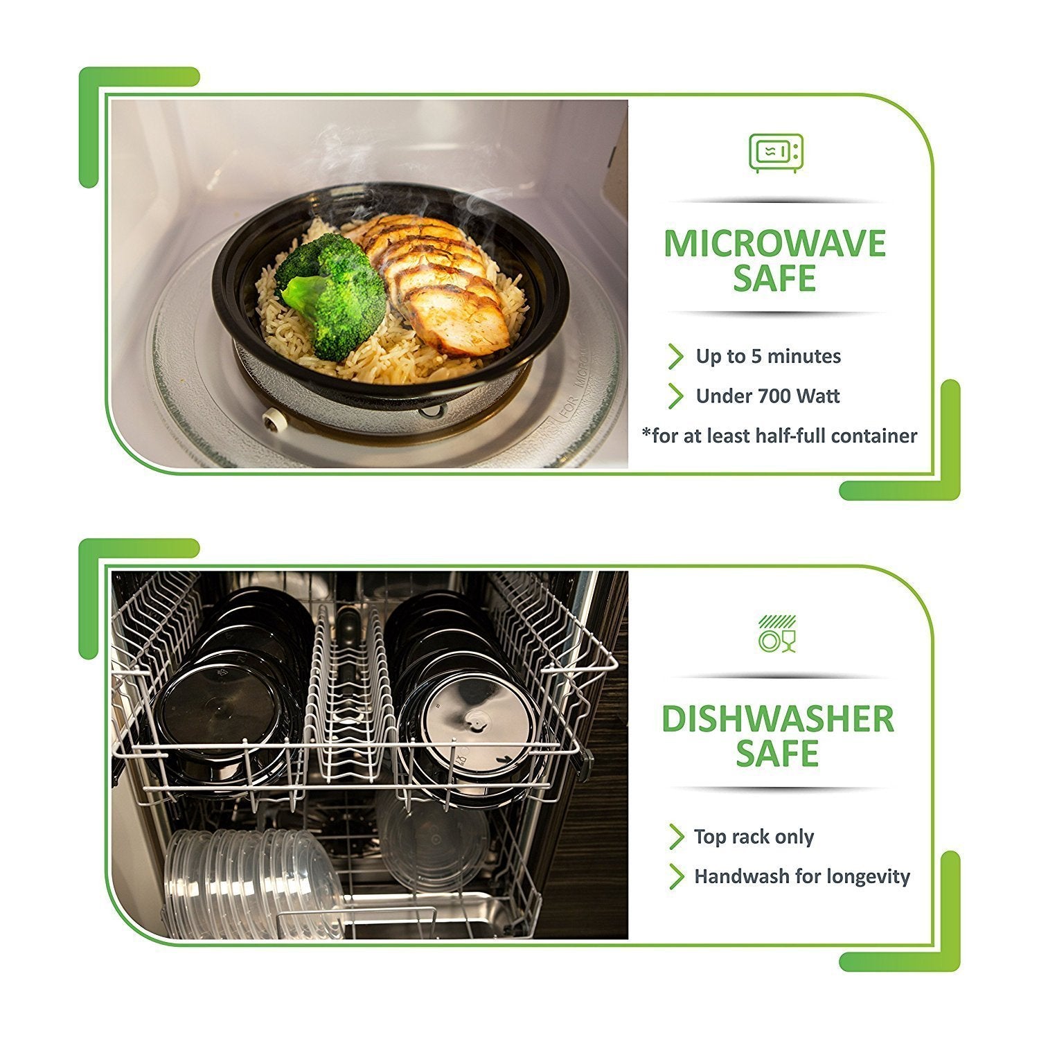 Prep Naturals freezer-safe containers for batch meals.