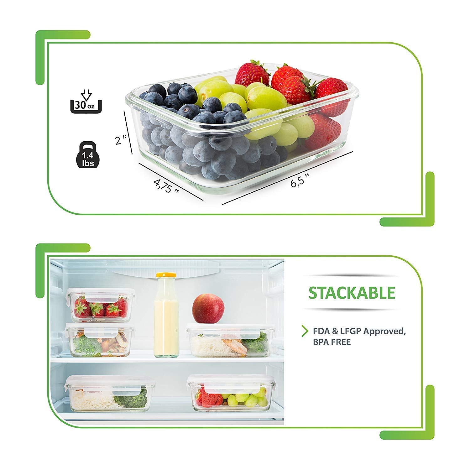 Prep Naturals freezer-safe containers keep meals fresh in the freezer.