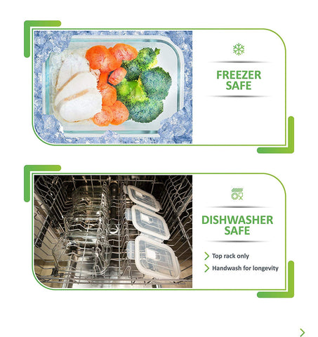 Prep Naturals microwave-safe glass storage preserves flavor when heating.