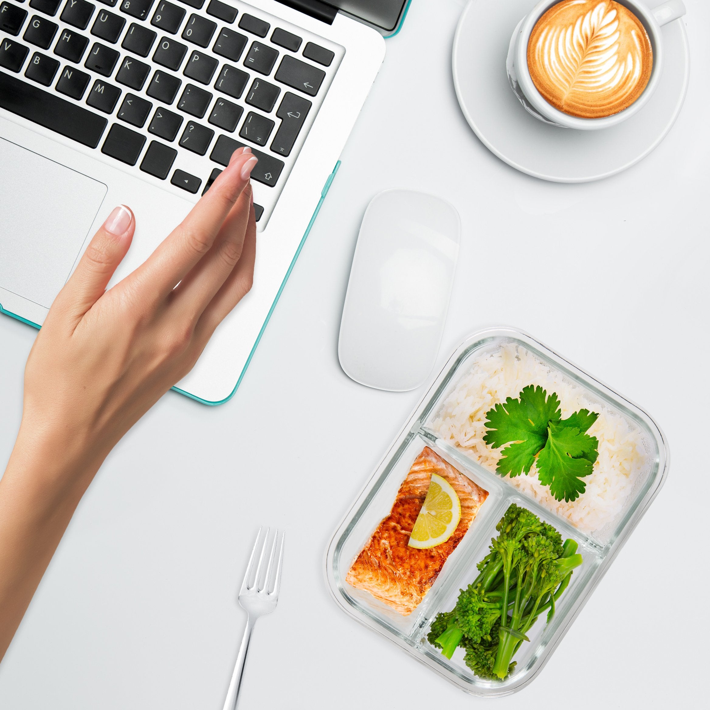 PrepNaturals portable meal prep setup ideal for office or picnic