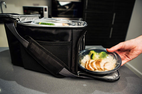 Prep Naturals stackable design saves cabinet space.