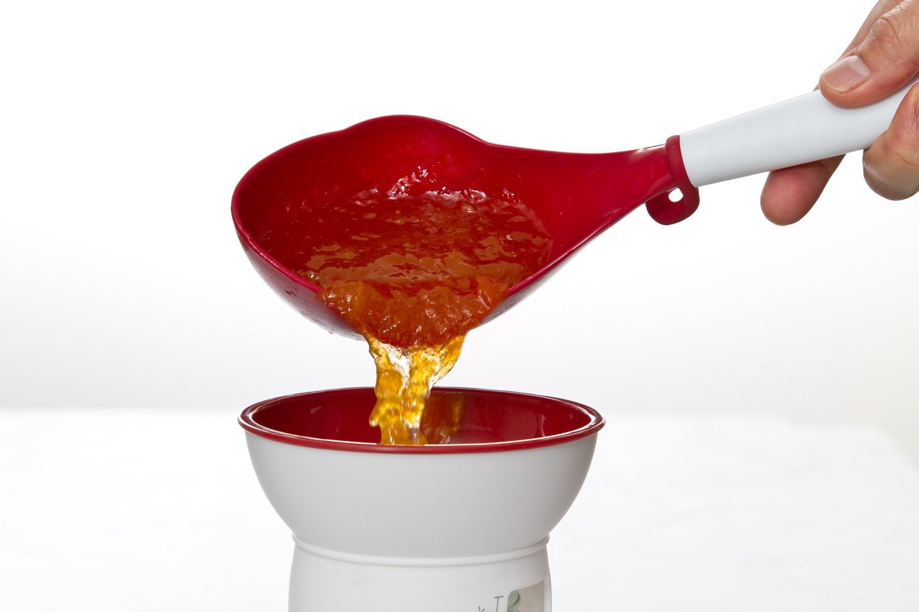 PREPWORKS canning scoop half-pint capacity in a single scoop.