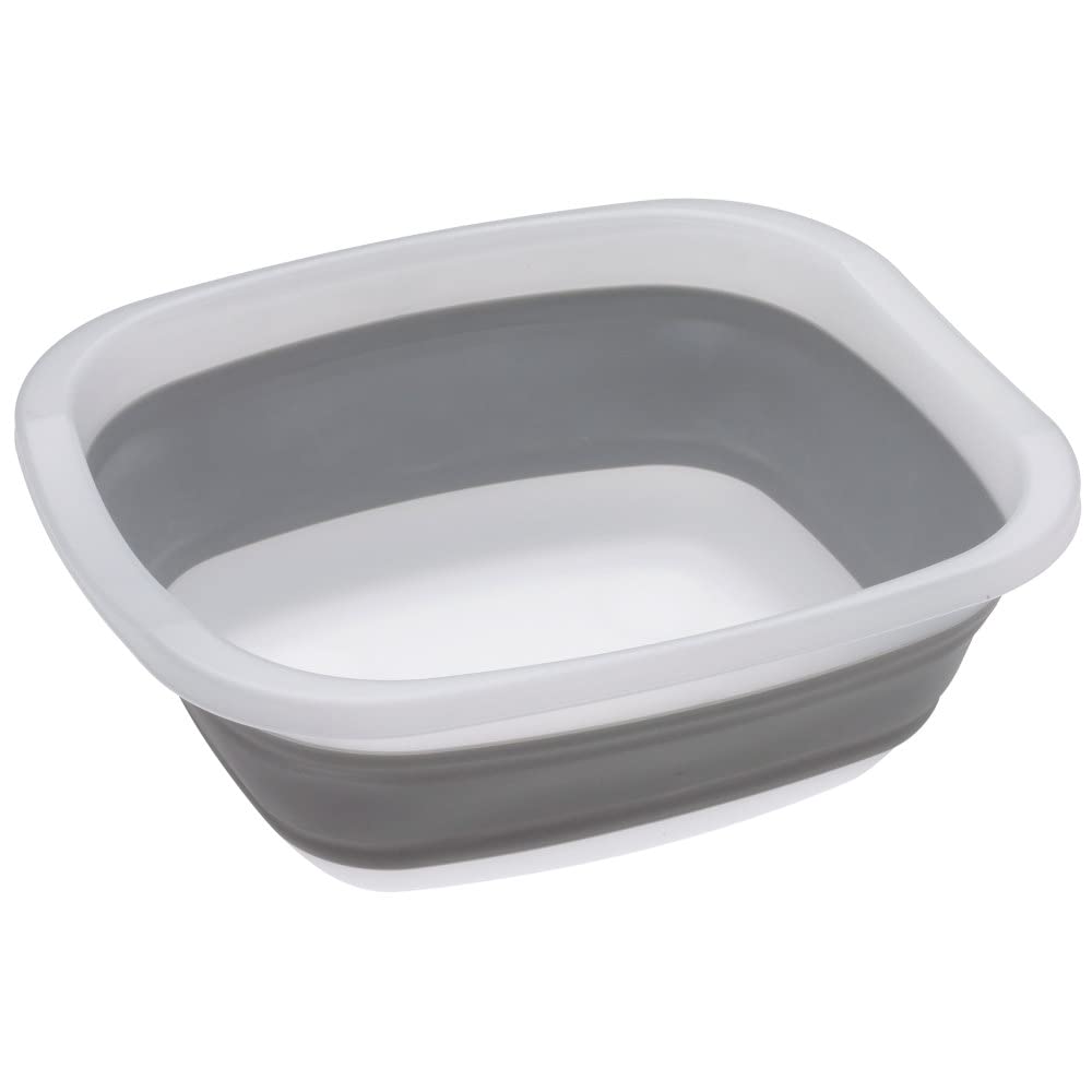 PrepWorks Collapsible Tub in compact storage mode, ideal for small kitchens and garages.