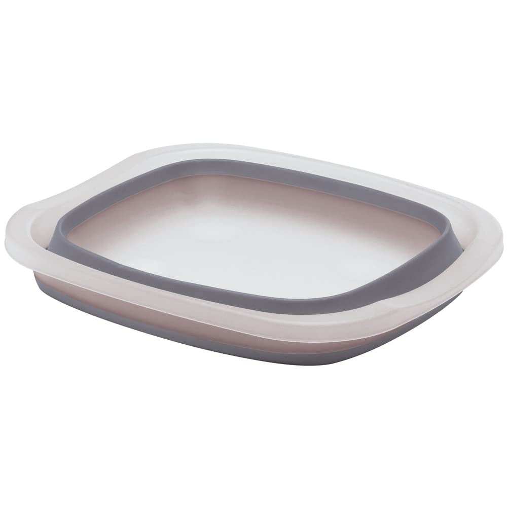 PrepWorks Collapsible Tub raised feet promote drainage after washing.
