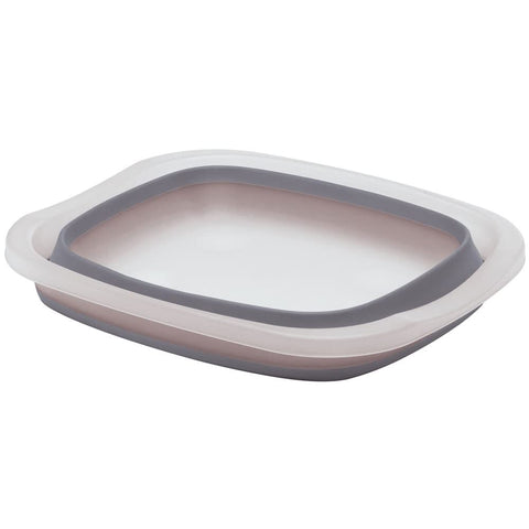 PrepWorks Collapsible Tub raised feet promote drainage after washing.