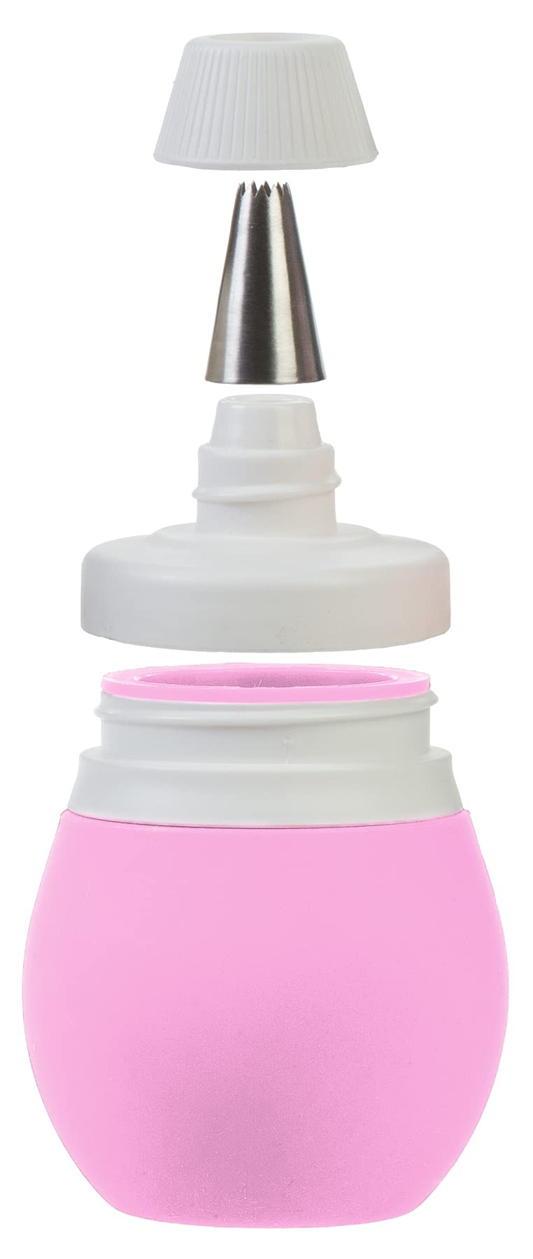 Prepworks frosting bulbs store tips inside and are dishwasher safe for cleanup.